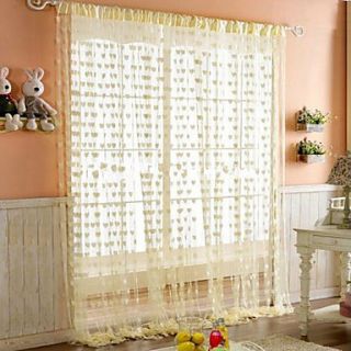 Beautiful Hearts In House Curtain Line   Three Colors Available (39W × 78L)