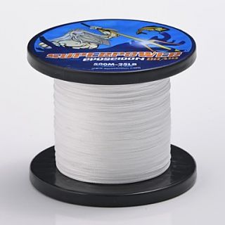 500M Clear White 30LB 0.25mm 13.7kg 4 Carriers 100% PE Spectra Fiber Dyneema Braided Fishing Line