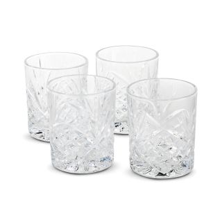 Godinger Set of 4 Dublin Double Old Fashioned Glasses