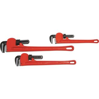 Ironton 3 Pc. Jumbo Pipe Wrench Set