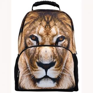 Veevan Unisexs Life like Lion School Backpack