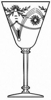 Tiffin Franciscan 15072 3 Water Goblet   Stem #15072
