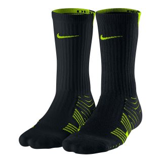 Nike 2 pk. Performance Cushioned Football Crew Socks, Volt, Mens