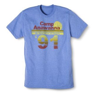Mens Salute Your Shorts Camp Anawanna 91 Graphic Tee   Lite Blue M