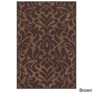 Hand woven Market Place Transitional Damask Rug (5 X 8)