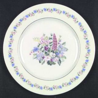 Haviland Fox Glove Dinner Plate, Fine China Dinnerware   New York, Floral     Ri