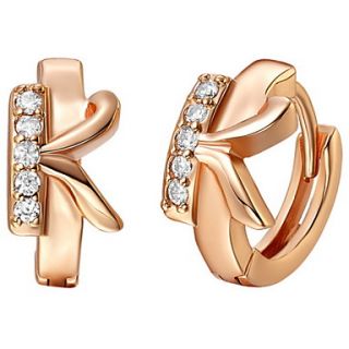 Special Silver And Gold Plated With Cubic Zirconia Letter K Womens Earring(More Colors)