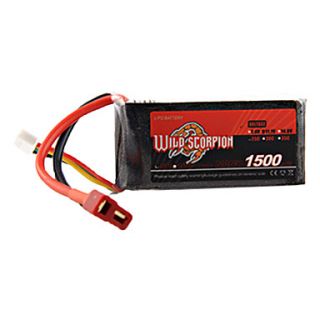 Wild Scorpion 7.4V 1500mAh 25C Li po Battery(T Plug)