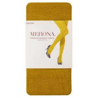 Merona Womens Premium Control Top Opaque Tights   Tibetan Gold M Tall