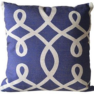 The Blue Spiral Pattern Decorative Pillow Cover