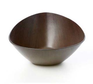 American Metalcraft 9.5 in Triangular Bowl w/ 88 oz Capacity, Polystyrene, Espresso