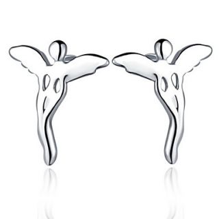 Stylish Silver Plated Silver Angel Womens Earring