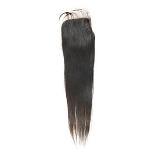 20 Brazilian Hair Silky Straight Lace Top Closure(55) Natural Color