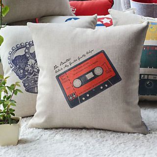 Graffito Steam rock n roll Style Radio Tape Decorative Pillow Cover