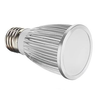 E27 5W COB 243LM 5923K Cool White Light LED Spot Bulb  Silver (95 265V)