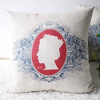 Classic Queen Elizabeth II in House Decorative Pillow Cover