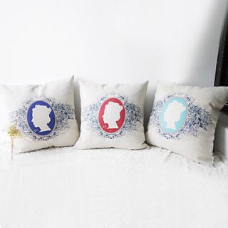 Set of 3 Classic Queen Elizabeth II in HouseDecorative Pillow Covers