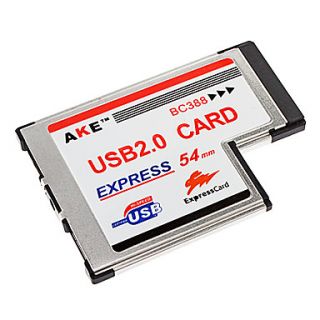 Laptop Express 54mm to 2 Port USB 2.0 Card