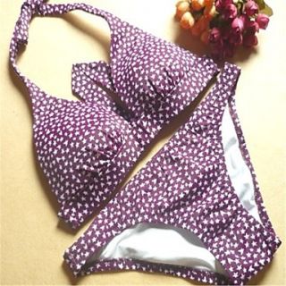 Womens Sexy Purple Star Push Up Bikini