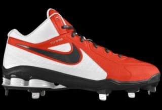 Nike Shox MVP Elite 3/4 Metal iD Custom (Wide) Mens Baseball Cleats   Orange