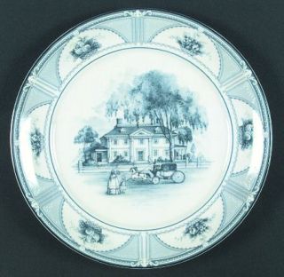 Noritake Peachtree Manor Dinner Plate, Fine China Dinnerware   Keltcraft, Blue H