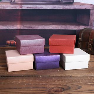 Square Pearl Paper Favor Boxes   Set of 12 (More Colors)