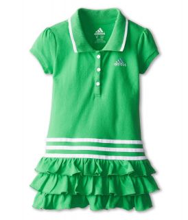 adidas Kids Triple Tier Polo Dress Girls Dress (Green)