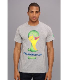 adidas World Cup Brazil Tee Mens T Shirt (Gray)
