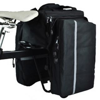 CoolChange Waterproof 20L Double Side Black Carriage Pack with Rain Cover