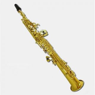 Henlucky High pitch Soprano Saxophone One Piece Straight B Flat Saxe Top Musical Instrument Sax