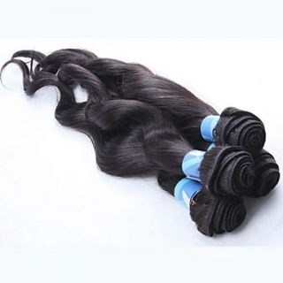 14 Inch 4Pcs Color 1B Grade 4A Indian Virgin Loose Curly Wave Human Hair Extension