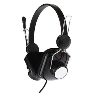 Hm 33 3.5mm Stereo PC Computer Wired Headset Headphone with Built in Mic