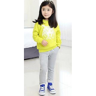 Girls Tiger Print Lovely Casual Clothing Sets