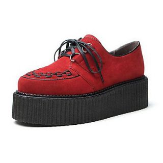 Suede Womens Platform Heel Creepers Fashion Sneakers Shoes(More Colors)
