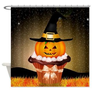  Cute Halloween Cupcake Shower Curtain  Use code FREECART at Checkout
