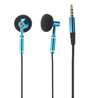 Co Crea EV520 High Quality In Ear Headphone with Mic for iPhone/Samsung/PC(Blue)