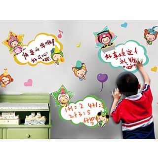 Cartoon for Kids White Board Stikers, Removable Wall Stickers