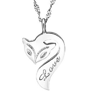VintageFox Shape Silvery Alloy Womens Necklace(1 Pc)