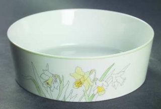Block China Daffodil Coupe Cereal Bowl, Fine China Dinnerware   Watercolors,Goer