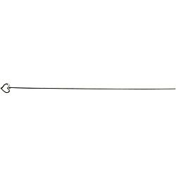 Silver plated Metal Findings Heart Head Pins (pack Of 10)