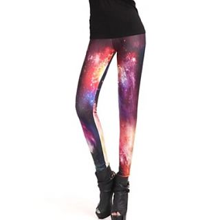 Elonbo The Stars Vastness Style Digital Painting Women Free Size Tight Leggings