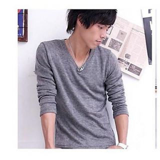 Mens Round Neck All Cotton Sanding Long Sleeved T Shirt And Base Shirt