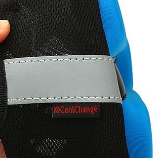 CoolChange 3D High Elastic Thick Lycra Blue Bicycle Saddle Cushion