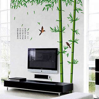 Botanical Bamboo Living Room Removable Wall Sticker