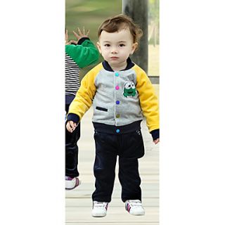 Childrens Frog Print Casual Long Sleeve Clothing Sets