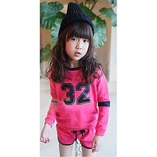 Girls Casual Letter Pattern Long Sleeve Clothing Sets