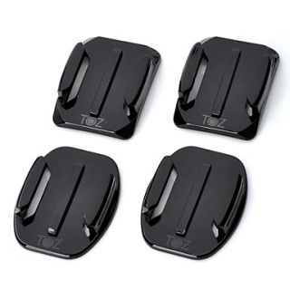 TOZ TZ GP10 2x Flat 2x Curved Mounts with 3M Adhesive Pads for GoPro Hero3/2/1