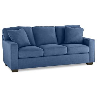 Possibilities Track Arm 82 Sofa, Sapphire (Blue)