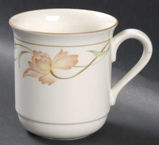 Lenox China Blossoms On Beige (For The Beige) Mug, Fine China Dinnerware   China