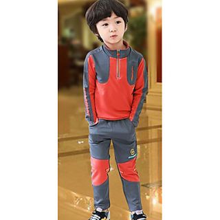 Boys Casual Contrast Color Clothing Sets
